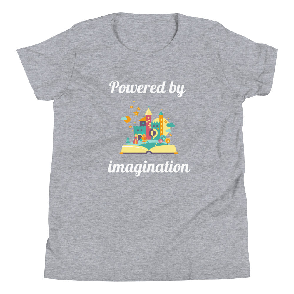 Powered by imagination - thoughful kids' shirt