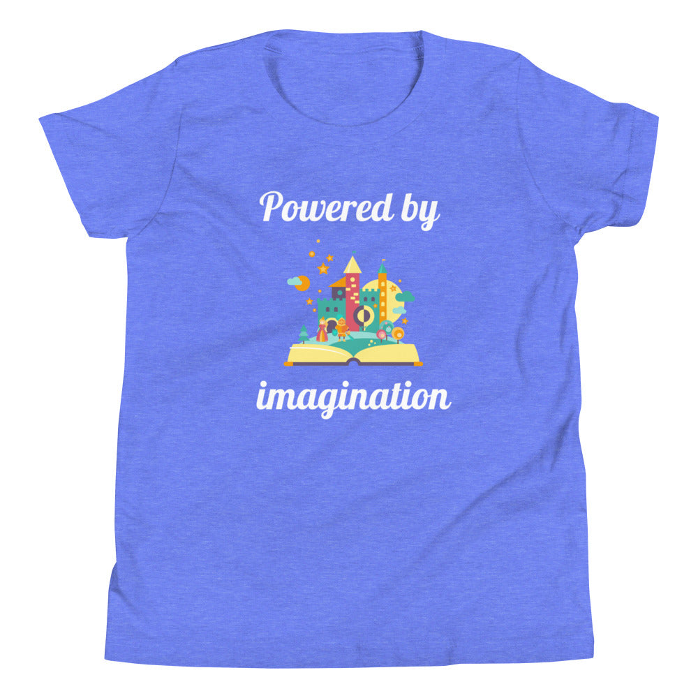 Powered by imagination - thoughful kids' shirt