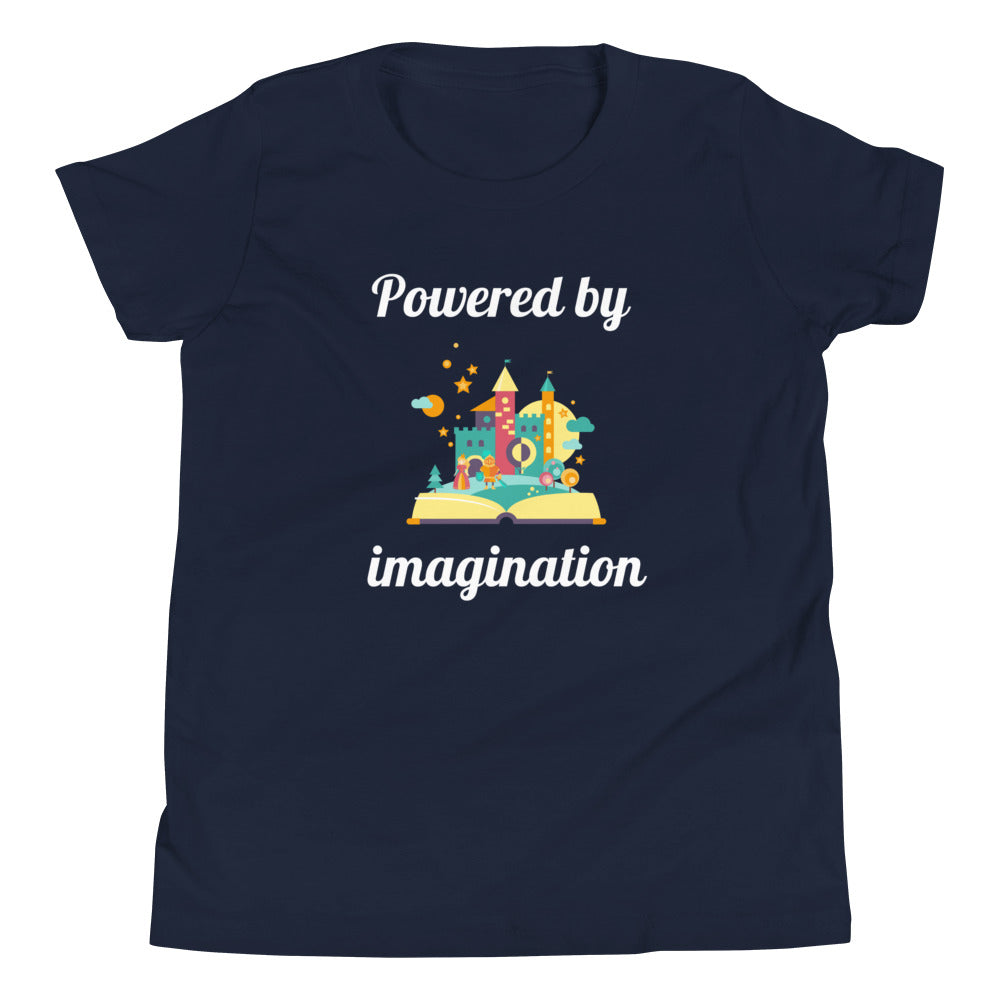 Powered by imagination - thoughful kids' shirt