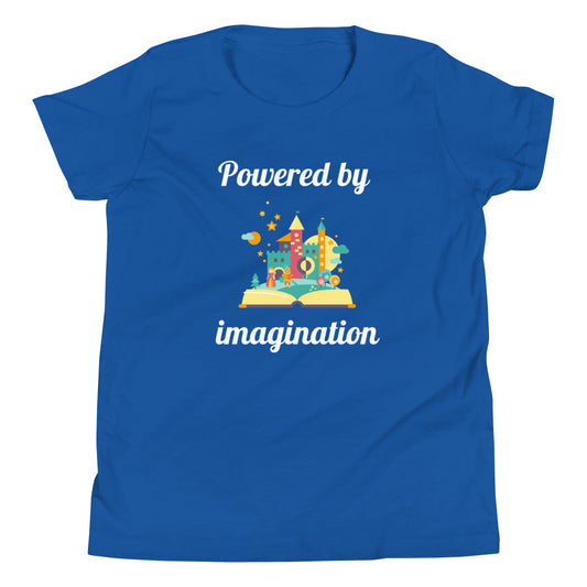 Powered by imagination - thoughful kids' shirt