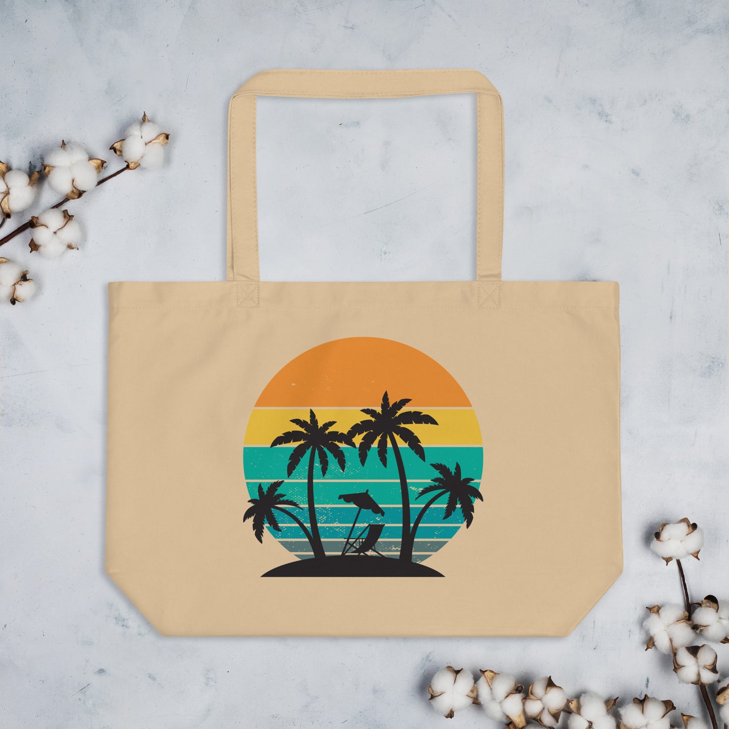 Large organic tote bag