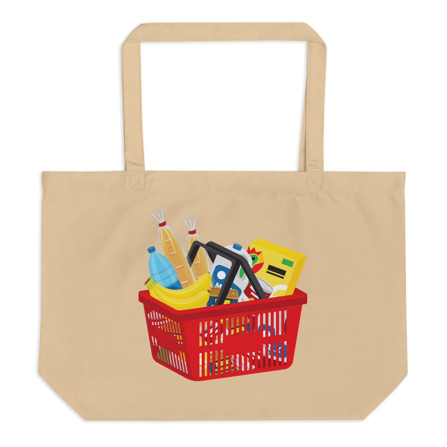 Large organic tote bag